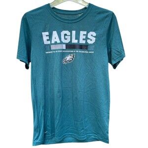 Philadelphia Eagles Nike Dri-Fit Tee Unisex Sz  L (runs small)Green Graphic NFL